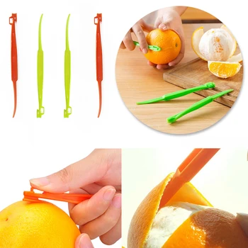 1 kom. nož za čišćenje naranče Plastični prijenosni otvarač za uklanjanje kore naranče, limun, grejp, слайсер, nož za dom i ured, kuhinjski alat