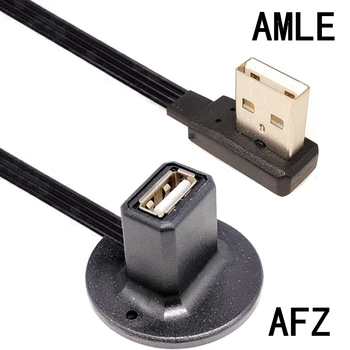1 m stolni produžni USB 2.0 tip A za spajanje na zidnu utičnicu Kabel za punjenje podataka s экранированным osnova postolja 20 cm 30 cm 50 cm