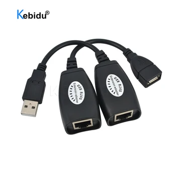 1 Par USB produžni USB UTP produžni adapter na jedan kabel RJ45 Ethernet CAT5E 6 dužine do 150 metara