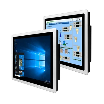 17-inčni ugrađeni zidni industrijski tablet PC monitor LCD zaslon za računalni zaslon s kapacitivni zaslon osjetljiv na dodir, HDMI DVI USB