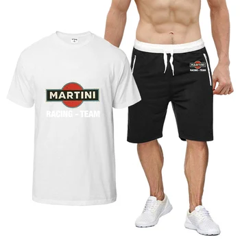 2023 Nova ljetna muška majica s po cijeloj površini Martini Racing u stilu hip-hop, харадзюку, kvalitetne pamučne kratke hlače kratkih rukava, odijelo sportske odjeće