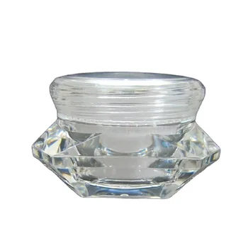 25шт 15 g 20 g 30 g mini prozirne bočice u obliku dijamanta Akril banke za vrhnje, Malo pakiranje za uzorke баночка za kozmetičkih krema