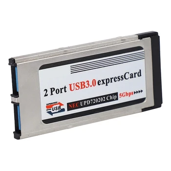 2X high Speed dual 2 priključka za USB 3.0 Express Card 34 mm utor za Express Card PCMCIA pretvarač adapter za laptop Notebook