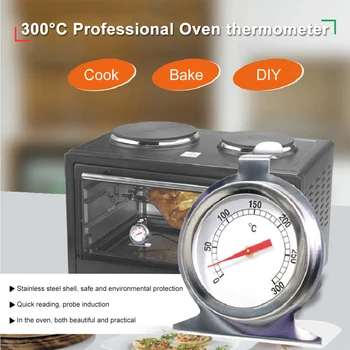 300 ° C Termometar za pećnice i ploče od nehrđajućeg čelika, senzor temperature, mini-termometar, senzor temperature pecenje za domaće kuhinje