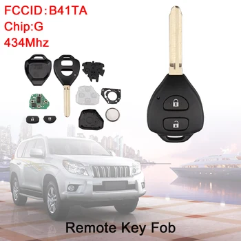 434 Mhz 2 gumb auto daljinski privjesku s G chip B41TA Auto Rezervni dijelovi za ključeve, Toyota Hilux/Yaris 2009-2015