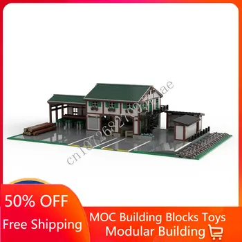 6617 kom. Privatna modularni pilanu MOC sa pogledom na ulicu, blokovi, cigle, dječje igračke, za rođendan, božić darove
