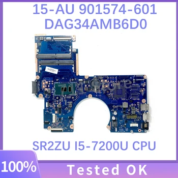 901574-601 901574-001 Matična ploča DAG34AMB6D0 za laptop HP PAVILION 15-AU 15T-AU Matična ploča s procesorom SR2ZU I5-7200U Testiran na 100%