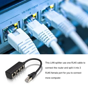 Adapter RJ45 Ethernet Pluća razvodnici lan Prijenosni mrežni kabeli