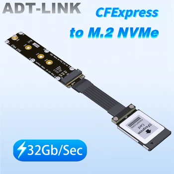 ADT-Link CFexpress na M. 2 NVMe PCIe 4.0 Gen4 x2 Produžni Kabel Za WD CH SN530 SSD Podrška za Canon R5 i Nikon Z6Z7 memorijske Kartice XBOX