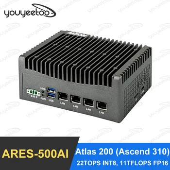 ARES-500AI AI intelligent edge box ugrađeni skup za razvoj Huawei Ascend 310 Atlas200 Procesorska snaga AAEON AI 22TOPS Euler OS