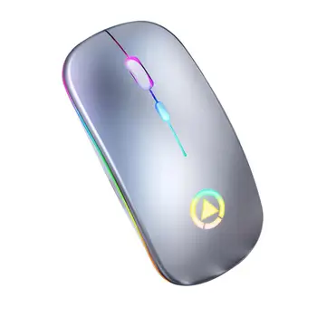 Bežični miš A2 s pozadinskim osvjetljenjem, 2,4 Ghz, Bluetooth miš, tihi punjiva ergonomski miš PC Mause, USB optički miš za laptop