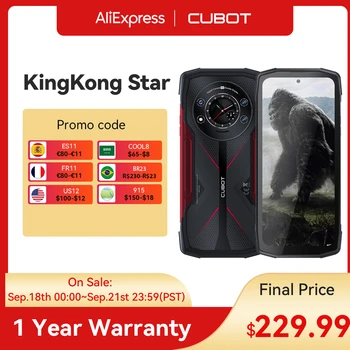Cubot KingKong Star Izdržljivi pametni telefon 5G 24 GB (12 GB + 12 GB) 256 GB 6,78 