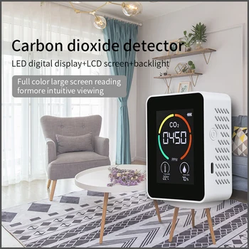 Detektor CO2 Višenamjenski термогигрометр Monitor kvalitete zraka Senzor za kontrolu CO2 detektor plina analizator aparat CO2 metar