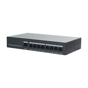 DH-S1300C-8ET1ET-DPWR 8-port switch PoE (unmanaged), podržava standarde IEEE802.3af, IEEE802.3at, mrežni prekidač POE