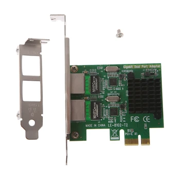 Dual-port adapter mrežne kartice PCI-E X1 Gigabit Ethernet brzinom od 10/100/1000 Mb/s