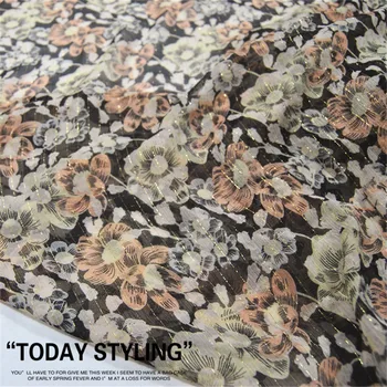 Elegantan stil, cvjetni dizajn, osjećaj mekoće, odličan materijal, najjeftiniji kvalitetan svilene tkanine s metalnim linija za lijepe popularan tkiva