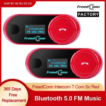 Freedconn Kaciga Moto Interfon Slušalice Pregovaračku Bluetooth Uređaja 5,0 Udio Glazbe Motor 8 Rider Moto Kaciga Slušalice