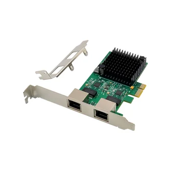Gigabitne server mrežna kartica PCI-E X1 2,5 G RTL8125B, двухпортовая Ethernet mrežna kartica, mrežna kartica desktop servera