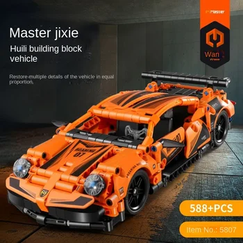 Gradivni blokovi Tech Roadster Gradivni blokovi Expert Racer Prikuplja opeke igračke MOC za dječake, darove za djecu