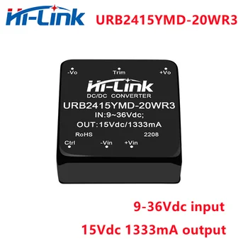 Hi-Link Mini Potrošačke DCDC 9-36 U Ulazni Pretvarač s izolacijskom URB2415YMD-20WR3 20 W 15 U 1333 ma Izlazni Modul za napajanje Snižava