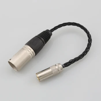 HiFi 7N OCC Srebrna 4,4 mm Priključak za 4pin Balanced XLR Muški Audio-Adapter 4,4 TRRRS na priključak XLR