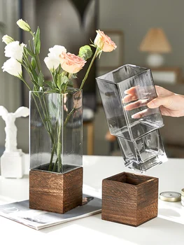 Home Dekor Staklena Vaza Moderna Vaza Za Cvijeće I Uređenje Prostorija Umjetnički Dizajn Staklena Vaza Svadbena Dekoracija Hidroponski Biljke Japanski Stil