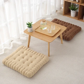 Jastuk za leđa tatami od keksa, kreativno jastuk za sjedenje, mekani jastuk u obliku kolačića, jastuk za autosjedalice, uređenje kuće kauča