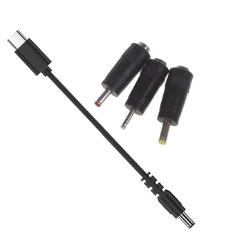 Kabel za napajanje sa Type-C do DC5,5x2,5 mm 9/12/15/20 U USB C do 5,5x2,5 mm 4,0x1,7 mm, 3,5x1,35 mm 2,5x0,7 mm Kabel za punjenje