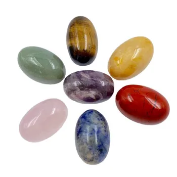 Kamenje u obliku jaja Prirodni Dragulj Ručno Poliranje Zanatske Darove i Uređenje Prostorija Ljekovita Kristala Roze Kvarca Ahat kutije 30x20 mm 