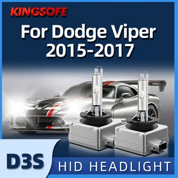 KINGSOFE 2 kom., xenon HID prednja svjetla D3S, smjenski lampa 6000 K, pogodno za Dodge Viper 2015 2016 2017