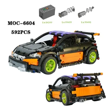 Klasični MOC-6604 Super Sportski Automobil Visokih složenosti Graditi Građevinski Blok Dijelovi 592 kom. Igračka za odrasle i Djecu Poklon Za Rođendan