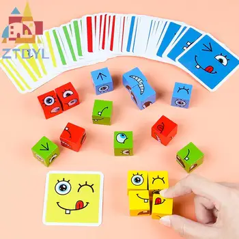 Kocka za promjenu lica, igre, igračke, puzzle izraz Montessori, blokovi, igračke za rano učenje, razvija igračka za djecu