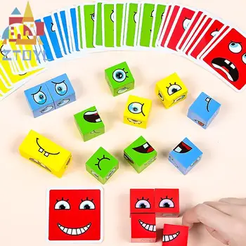 Kocka za promjenu lica, igre, igračke, puzzle izraz Montessori, blokovi, igračke za rano učenje, razvija igračka za djecu Kocka za promjenu lica, igre, igračke, puzzle izraz Montessori, blokovi, igračke za rano učenje, razvija igračka za djecu 3