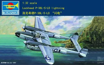 Komplet plastičnih modela Trubač 02227 1/32 Lockheed P-38L-5-LO lightning
