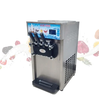 Kvalitetan poslovni stroj za proizvodnju sladoleda s tri boje, stolni stroj za proizvodnju йогуртового sladoleda