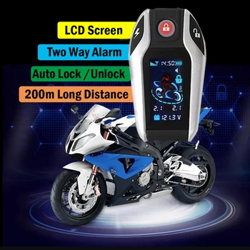 LCD ekran alarm za motocikl, automatsko zaključavanje / otključavanje sustava sigurnosti, obostrano protuprovalni alarmni sustav, monitor pritiska u gumama, pokretanje motora bez ključa