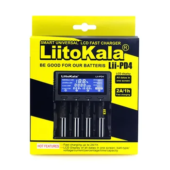 LiitoKala Lii-PD4 500 PL4 402 202 S1 S2 Punjač za 18650 26650 21700 18350 AA AAA 3,7 U/3,2 IN/1,2 U litij NiMH baterija