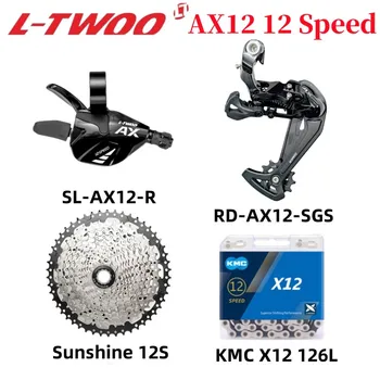 LTWOO AX12 1x12S MTB Grupe set Uključuje Okidač Prebacivanje + stražnja prekidači Sunshine HG 12 Brzina, kazeta KMC X12 12V Krug 126 veza