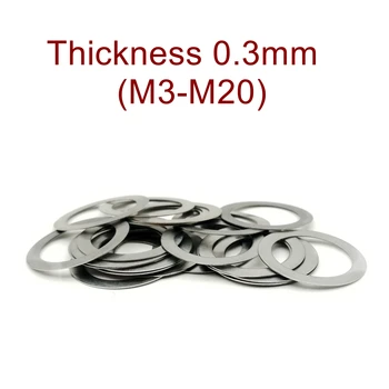 Male pranje od nehrđajućeg čelika debljine 0,3 mm, ultra-tanki clamshell to polaganje, высокоточная регулировочная polaganje M3-M25, tanka polaganje SUS304