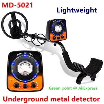 Metal detektor MD-5021 Bogata osjetljivost s led svjetiljku Otkrivanje dubini zlata, kontakt pokazivač ožičenje, mali i prenosiv
