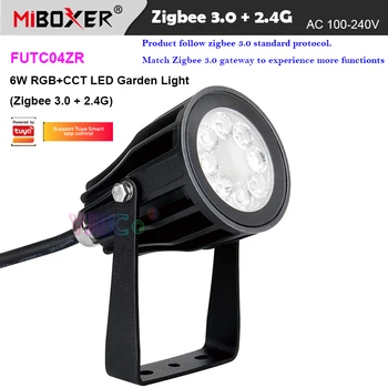 Miboxer Zigbee 3,0 6 W RGBCCT Led Vrtne Svjetiljke FUTC04ZR Vodootporan IP6 Ulični Lampa za Travnjak Zigbee 3,0 gateway/2,4 G Daljinski Upravljač
