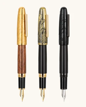 Nalivpero Jinhao 9056A s alatom u obliku bika, M-strugalo za savjet, poklon olovka za pisanje ručni rad od drveta i metala