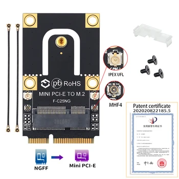 NGFF M. 2 Ključ Za Mini PCI-E karticu PCI Express Pretvarač ac Ispravljač F-C25NG Za Intel 9260 8265 7260 AC NGFF Wifi Bluetooth Bežična Kartica