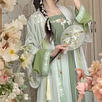 Nova ženska fin vezene tanka stara odjeća dinastije Song Hanfu, proljeće-ljeto suknja, koju možete nositi svakodnevno