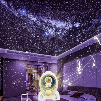 Novi HD projektor za planetarij noćno svjetlo Фокусируемая projekcija lampa Galaxy 360 ° Podesiv rotirajući noćno svjetlo Darove za djecu