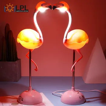 Novi led noćno svjetlo Flamingo dodirna lampe za čitanje za djecu USB punjenje Dnevni boravak spavaća soba Dekorativna rasvjeta