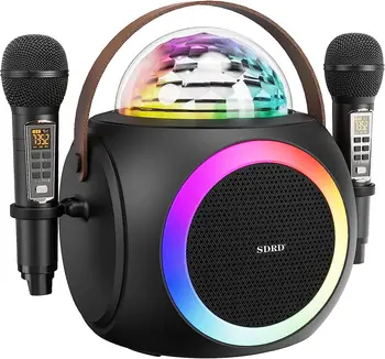 Novi SD325 kućni bežični Bluetooth zvučnik, audio, dvostruki mikrofon, ugrađen stroj, led svjetlosni efekt, RGB, šarene prijenosni