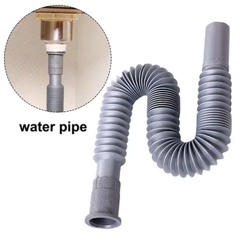 Odvod vode Siva crijevo 80 cm Umivaonik Kućni višefunkcijski za kupaonicu Plastični kuhinjski filter za sudoper Produžni kabel za sudoper