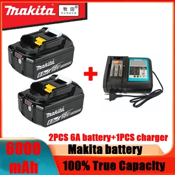 Originalna li-ion punjiva baterija Makita 18V Makita 6000 mah, zamjenske baterije za bušilice 18v BL1860 BL1830 BL1850 BL1860B