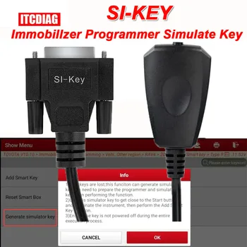 Programer LAUNCH X431 Immobillzer SI-Key Oponaša ključ za podršku pametne ključeve za X-431 IMMO ELITE / IMMO PLUS/ IMMO Pro